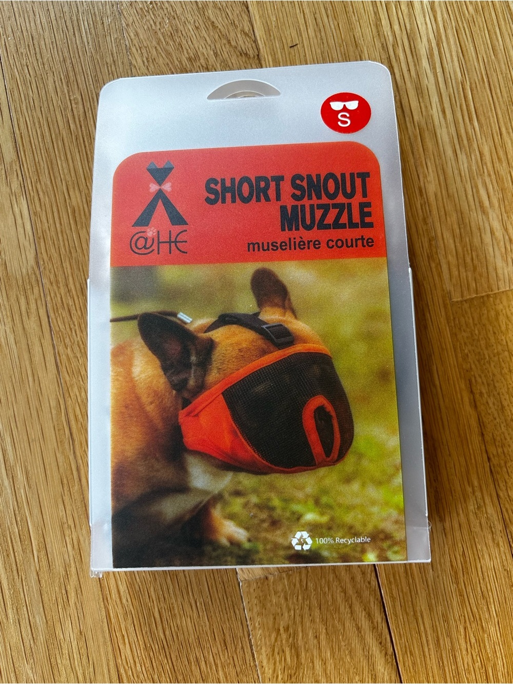 Short Snout Dog Muzzle Size Small S Breathable Mesh Adjustable French Bulldog